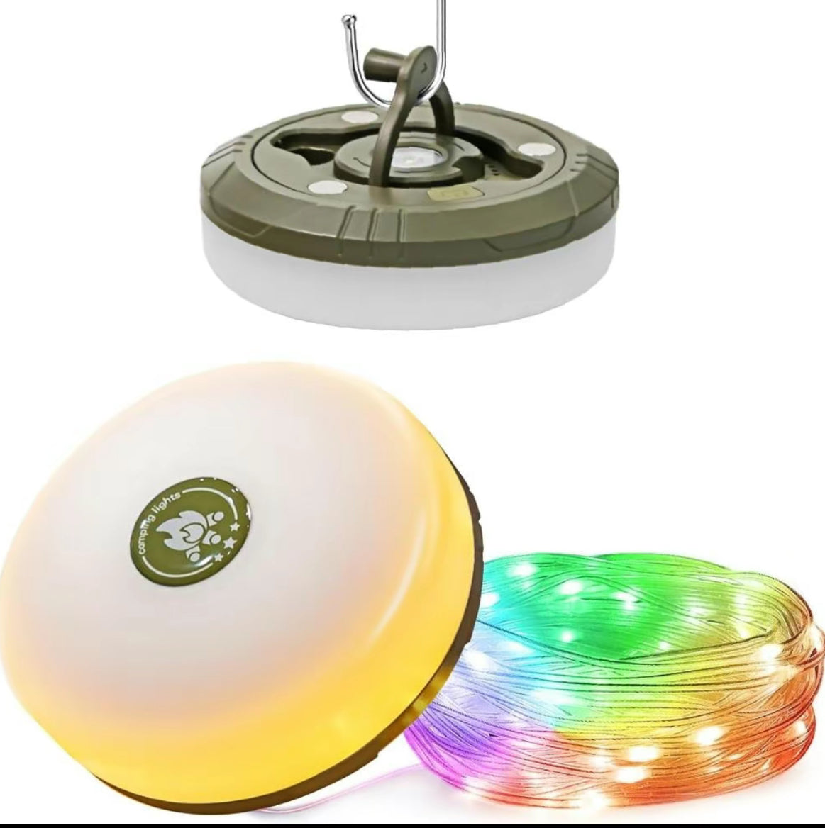 LED Camping Tent Light with USB Charging
